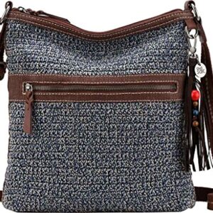 The Sak Lucia Crochet Crossbody Denim Static One Size