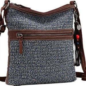 The Sak Lucia Crochet Crossbody Denim Static One Size