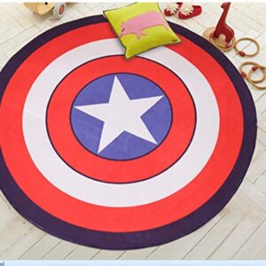 Area Rugs Rugs Living Room Pentagram Bedroom Round Mat Floor Carpet Baby Crawling Pad Multi-Function Fashion Pads