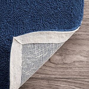 nuLOOM Marine Hand Hooked Indoor/Outdoor Area Rug, 4' x 6', Navy