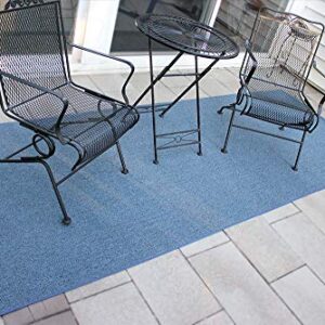 KOECKRITZ 2.5'X9' Runner - Cobalt - Indoor/Outdoor Area Rug Carpet, Runners & Stair Treads with a Premium Nylon Fabric Finished Edges