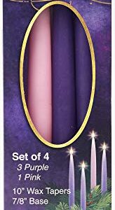 Christmas Advent Candle Set (Set of 4) - Made in The U.S.A.