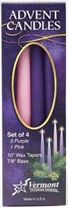 christmas advent candle set (set of 4) – made in the u.s.a.