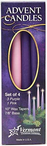 Christmas Advent Candle Set (Set of 4) - Made in The U.S.A.