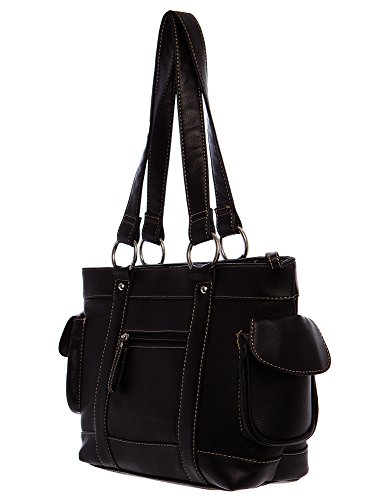 Handbags For All Medium Stitched Tote Shoulder Handbag