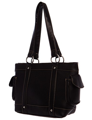 Handbags For All Medium Stitched Tote Shoulder Handbag