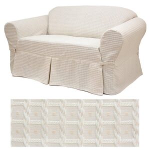 basket champagne furniture slipcover sofa 604