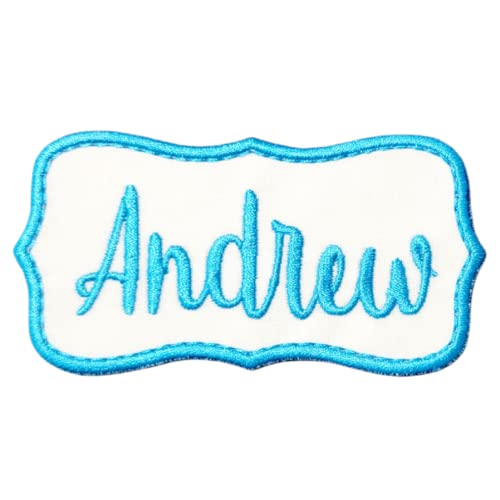 Name Patch Iron-on or Sew-on Applique Embroidered Patch for Uniform, Backpack, Christmas Stocking, Easter Basket, Wedding, School