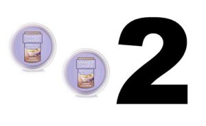 yankee candle 2 lemon lavender scenterpiece easy meltcup wax melt cup (net wt 2.2 oz | 61g each)