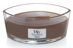 woodwick ellipse scented candle, humidor, 16oz | up to 50 hours burn time