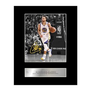 iconic pics stephen curry print signed mounted photo display printed autograph