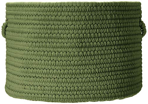 Colonial Mills Boca Raton Braided Polypropylene Moss Green 14"x10" Utility Basket