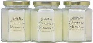 just makes scents 3 pack – christmas memories (cinnamon, clove & vanilla) blended soy candle