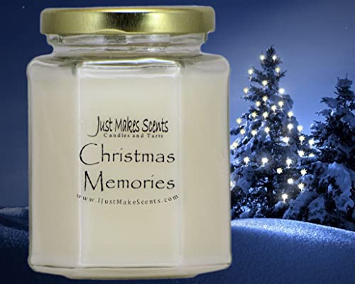 Just Makes Scents 3 Pack - Christmas Memories (Cinnamon, Clove & Vanilla) Blended Soy Candle