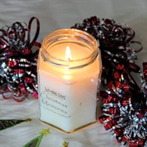 Just Makes Scents 3 Pack - Christmas Memories (Cinnamon, Clove & Vanilla) Blended Soy Candle