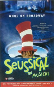 seussical poster broadway theater play 11×17 kevin chamberlin anthony blair hall janine lamanna masterposter print, 11×17