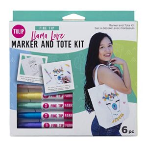 tulip multi-family 43333 mf mrk & tote kit llama love, as detailed