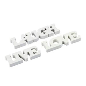 binaryabc live love laugh wooden letters,3pcs