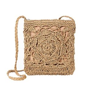 joseko straw crossbody bag women shoulder bag summer beach bag