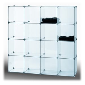 12 X 12 X 3/16 Tempered Glass Shelf