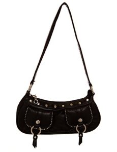 handbags for all small western inspired one toned studded hobo women handbag shoulder handbag