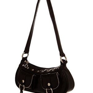 Handbags For All Small Western Inspired One Toned Studded Hobo women handbag Shoulder Handbag