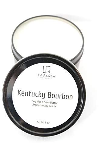 Kentucky Bourbon Candle Massage Candle Shea Butter and Soy Wax, Luxurious Hand Poured 6 oz