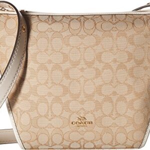 COACH Small Dufflette in Signature Li/Light Khaki/Chalk One Size