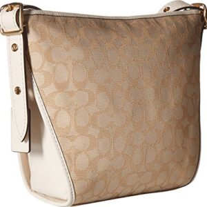 COACH Small Dufflette in Signature Li/Light Khaki/Chalk One Size