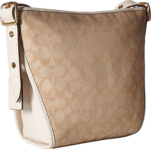 COACH Small Dufflette in Signature Li/Light Khaki/Chalk One Size