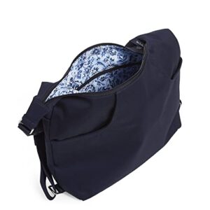 Vera Bradley Women's Cotton Convertible Backpack Shoulder Bag, Classic Navy - Recycled Cotton, One Size