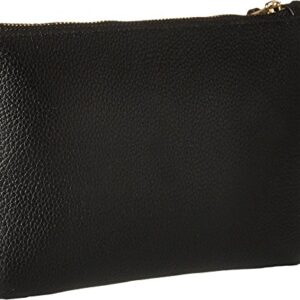 COACH Polished Pebble Small Wristlet Li/Black One Size