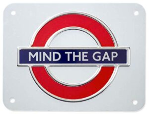 gwc london underground mind the gap small metal sign