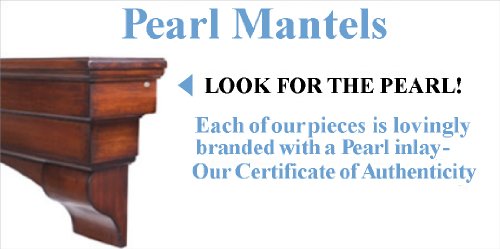 Pearl Mantels 618-48 Crestwood Wall Shelf, 48-Inch, White