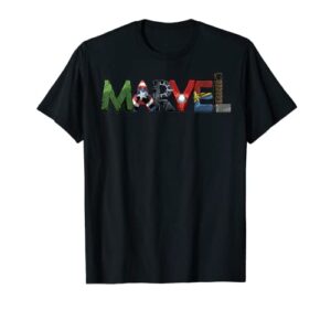 marvel avengers character text portrait t-shirt
