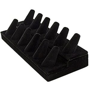 Adorox Black Velvet Finger Ring Showcase Display Jewelry Organizer Stand Christmas