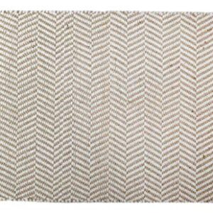 The Home Talk Jute Hemp Cotton Chevron Area Rug | Handcrafted Traditional Rugs | Braided Carpet | Natural Shag Rugs for Entryway Bedroom, Home Décor, Dining Room | Eco-Friendly | 2’ x 3 Store