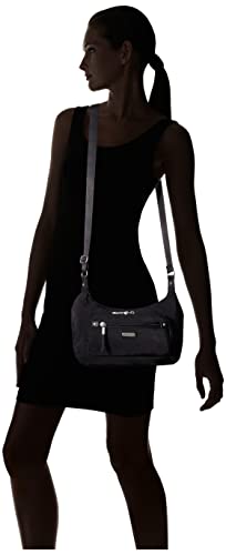 Baggallini Womens RFID Everyday Traveler Bag, Black, One Size US