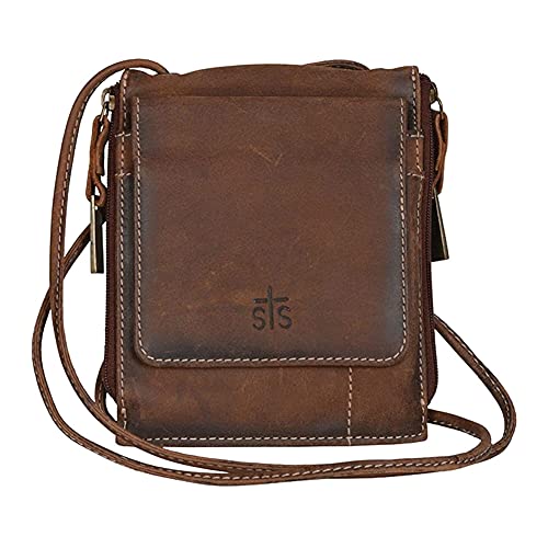 STS Ranchwear Women's Western Leather Baroness Euro Crossbody Bag