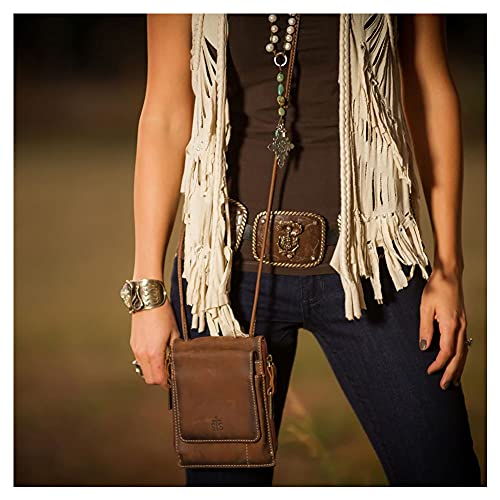 STS Ranchwear Women's Western Leather Baroness Euro Crossbody Bag