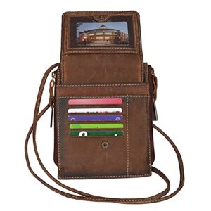 STS Ranchwear Women's Western Leather Baroness Euro Crossbody Bag