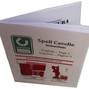 5” Fire of Love Triple Strengh Binding Apple Candle KIT - Bind You Two Together Until You are One. Vela de Manzana Fuego de Amor Triple Fuerza De Amarre para Que Ustedes Dos Se Conviertan En Uno.