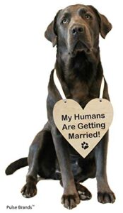 pulse brands engagement photo prop sign – my humans are getting married – engagement gifts – bride to be – engaged – engagement gifts for couples