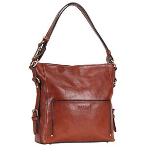 Banuce Vintage Full Grains Italian Leather Hobo Handbags for Women Crossbody Purse Ladies Shoulder Messenger Bag