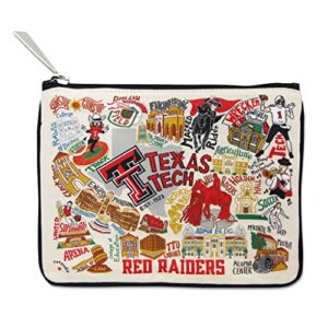 catstudio texas tech university collegiate zipper pouch purse | holds your phone, coins, pencils, makeup, dog treats, & tech tools