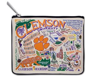 catstudio clemson university collegiate zipper pouch purse | holds your phone, coins, pencils, makeup, dog treats, & tech tools