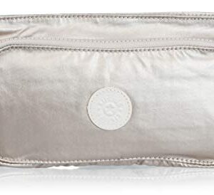 Kipling Women's Myrte Crossbody Handbag, Convertible Purse, Nylon Clutch and Waist Bag, Metallic Glow