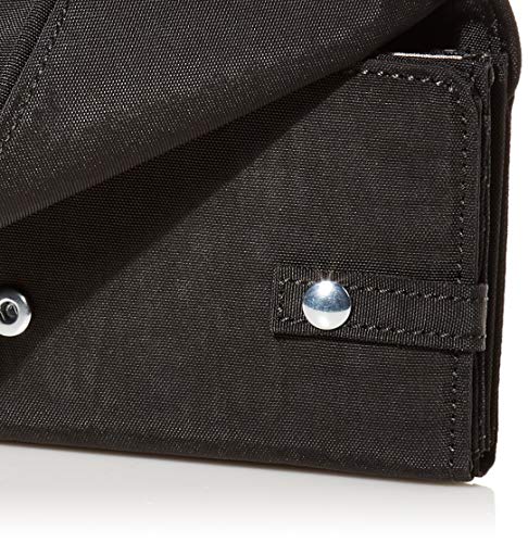 Kipling Women's Money Land, RFID Anti-Hacker Technology, Nylon Snap Wallet, Black Noir, One Size