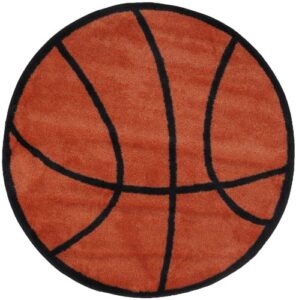 la rug basketball rug 39″ rd