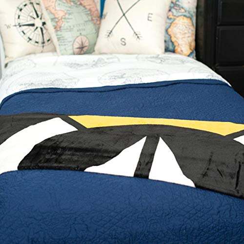 Overwatch Fleece Blanket - Licensed Blizzard Merchandise - Novelty Bedding Accessories - Cool Office And Home Decor - Unique Gaming Gift for Birthdays, Holidays, House Warming Parties